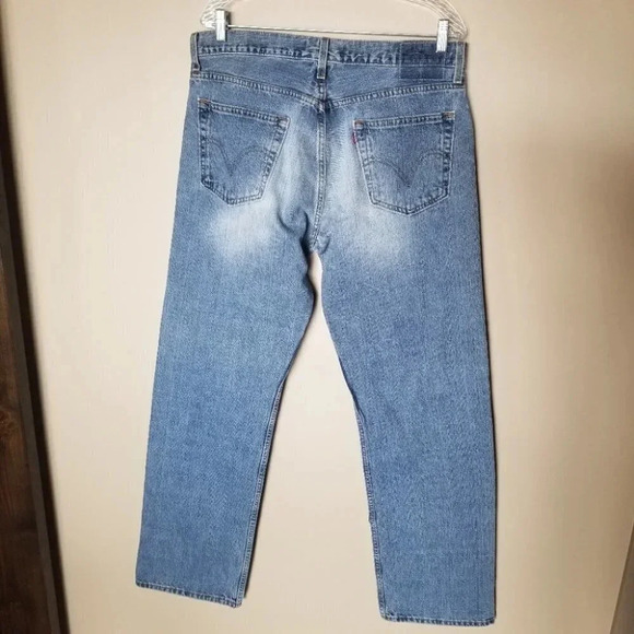 Levi's Low Rise Straight Patchwork Yankees  Baseball Nike White Red NY 34 - Picture 7 of 13